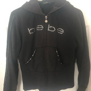 BEBE zip front sweatshirt